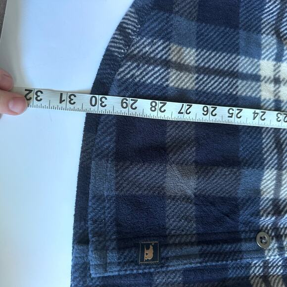 Freedom Foundry Men's Flannel Fleece Button-Up Blue - Picture 6 of 6